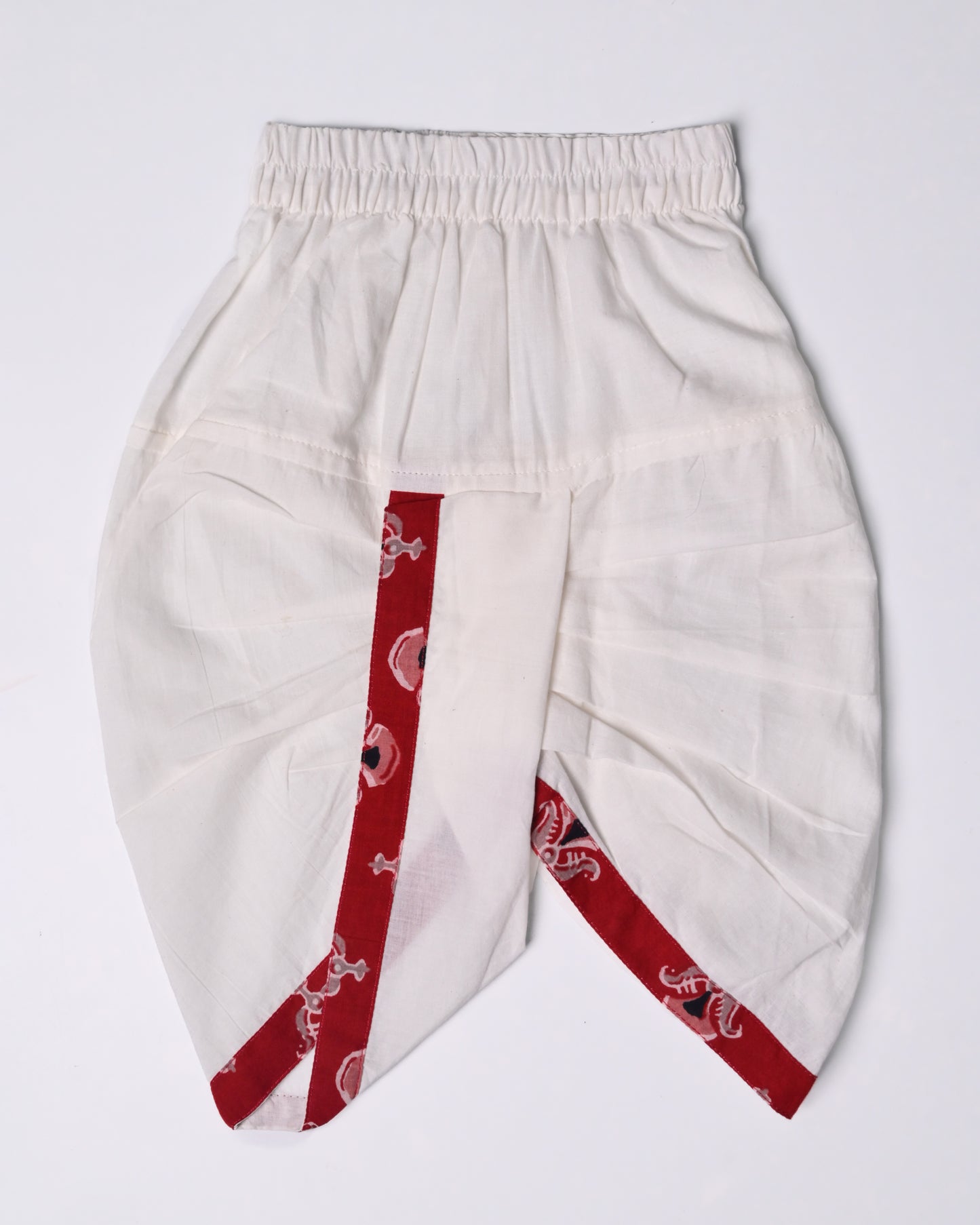 Mehroon red pure cotton kurta and dhoti
