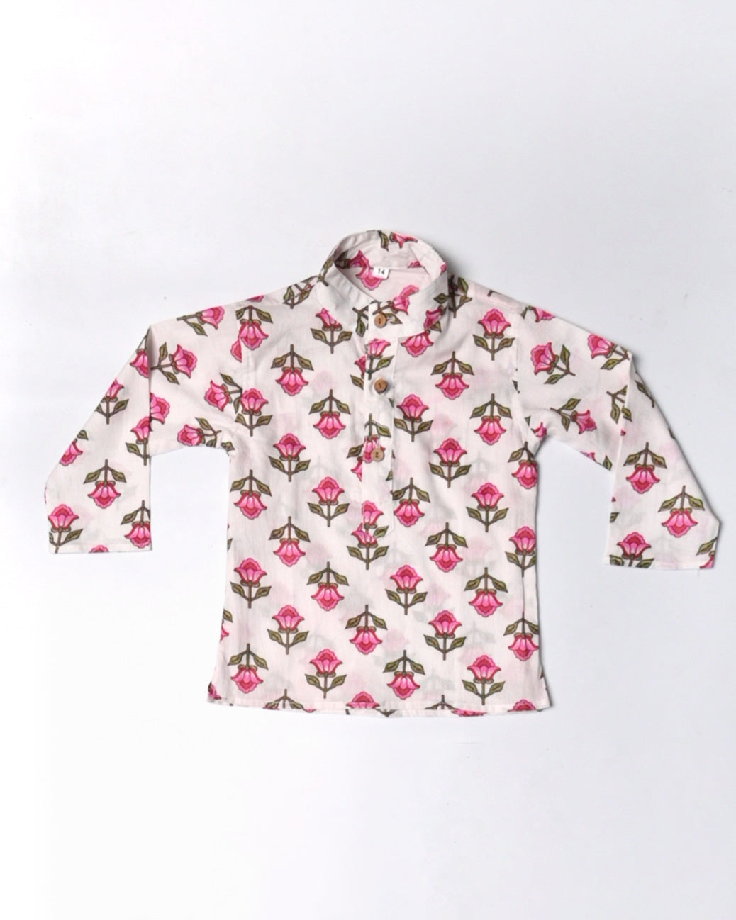 Rosey floral Three piece (jacket, kurta and pajama) set for boys