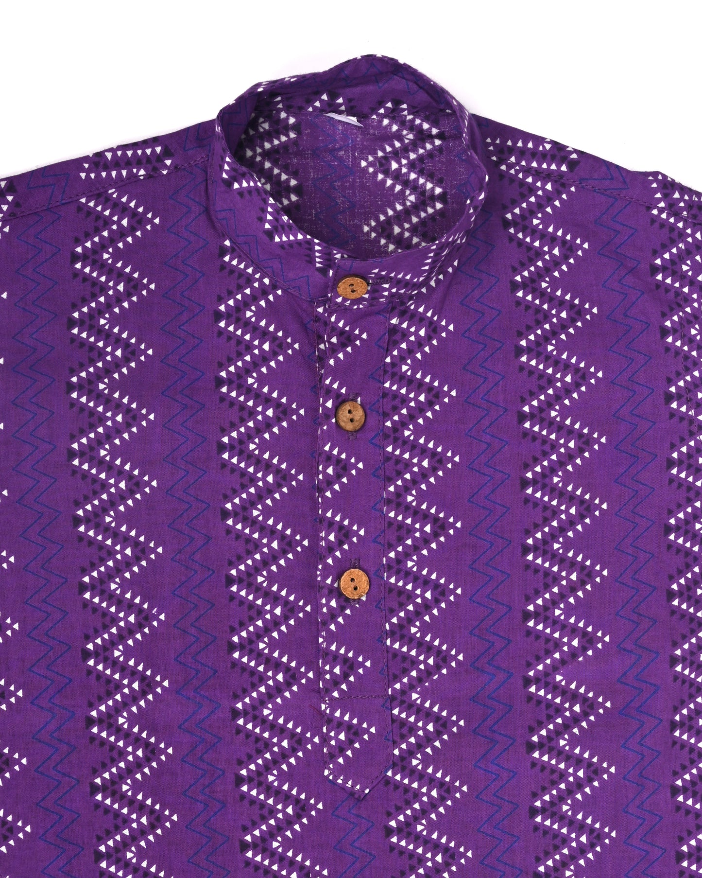 Purple Navaab Three piece (jacket, kurta and pajama) set for boys