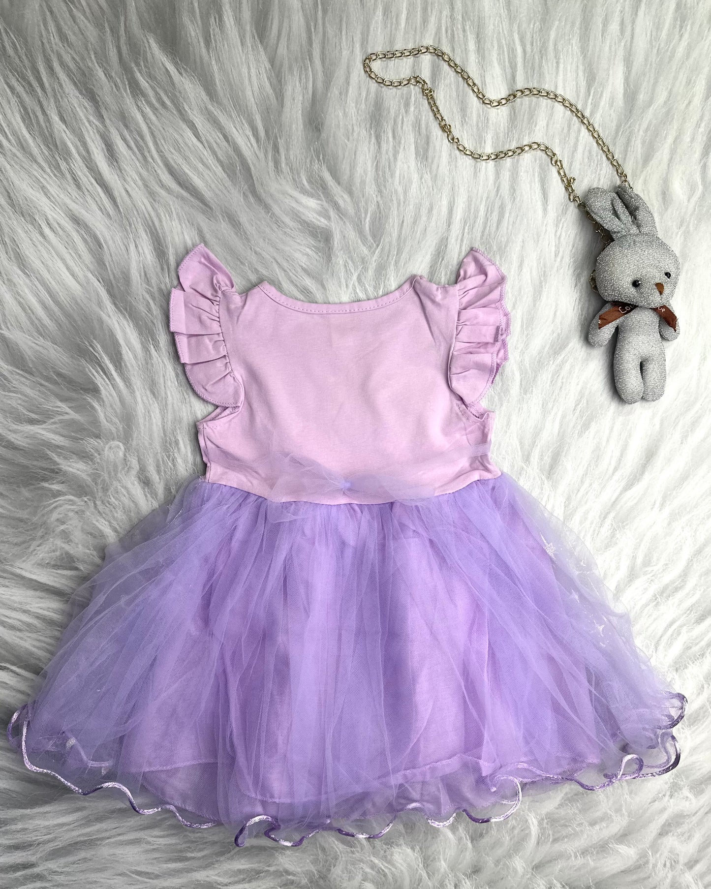 Purple dream frock dress for girls