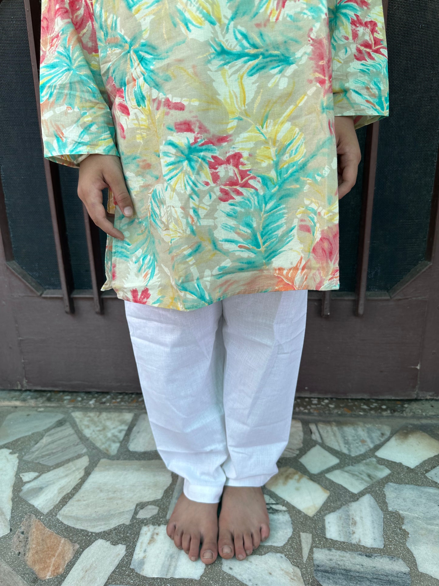 Elegant feather boys pure cotton kurta pyjama-age 1 to 18 years
