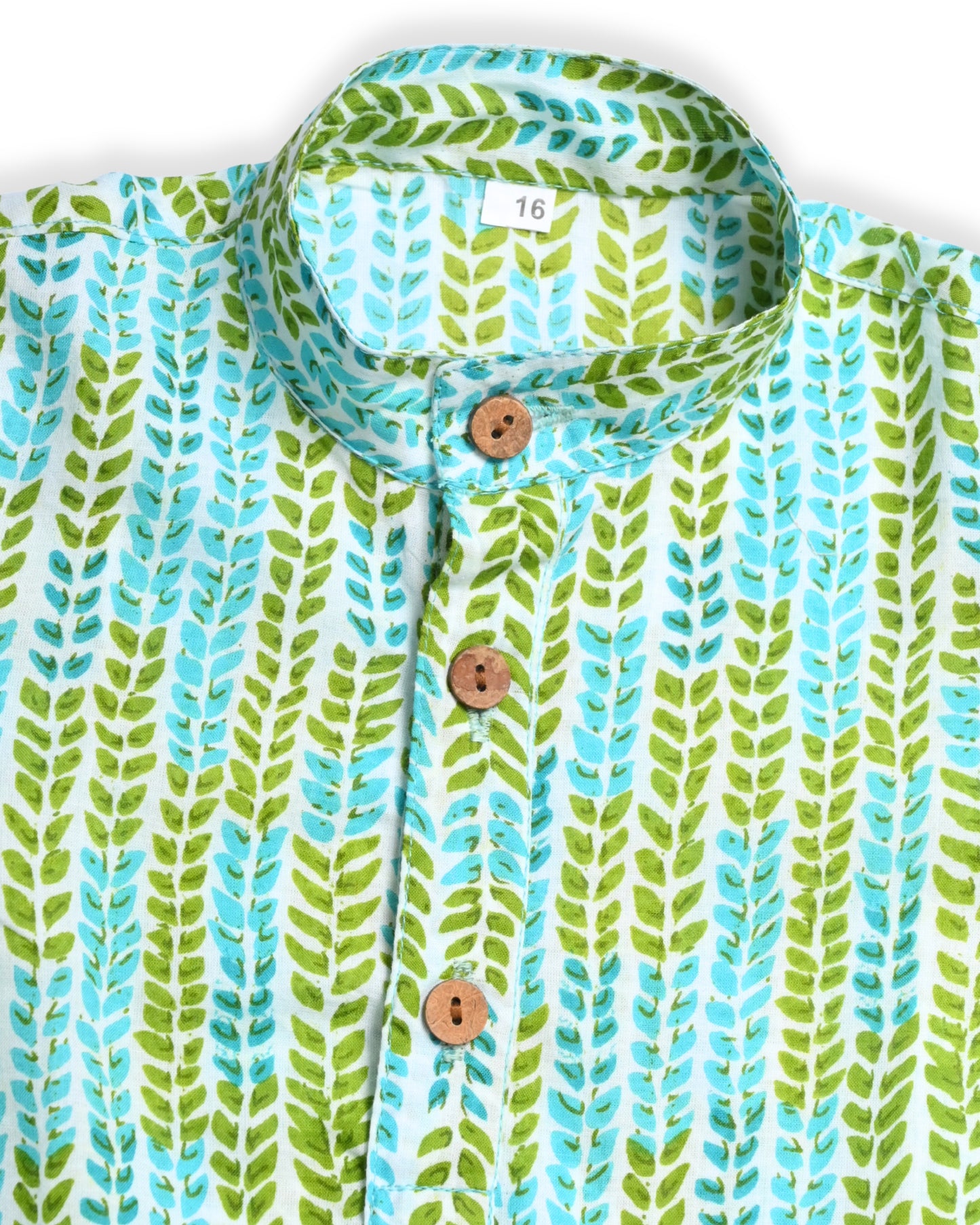 Blue Pea Three piece (jacket, kurta and pajama) set for boys