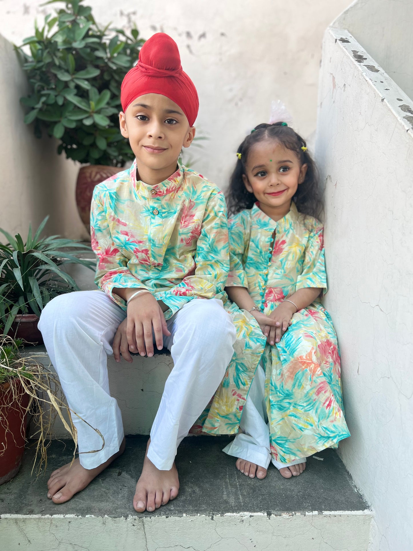 Elegant feather boys pure cotton kurta pyjama-age 1 to 18 years