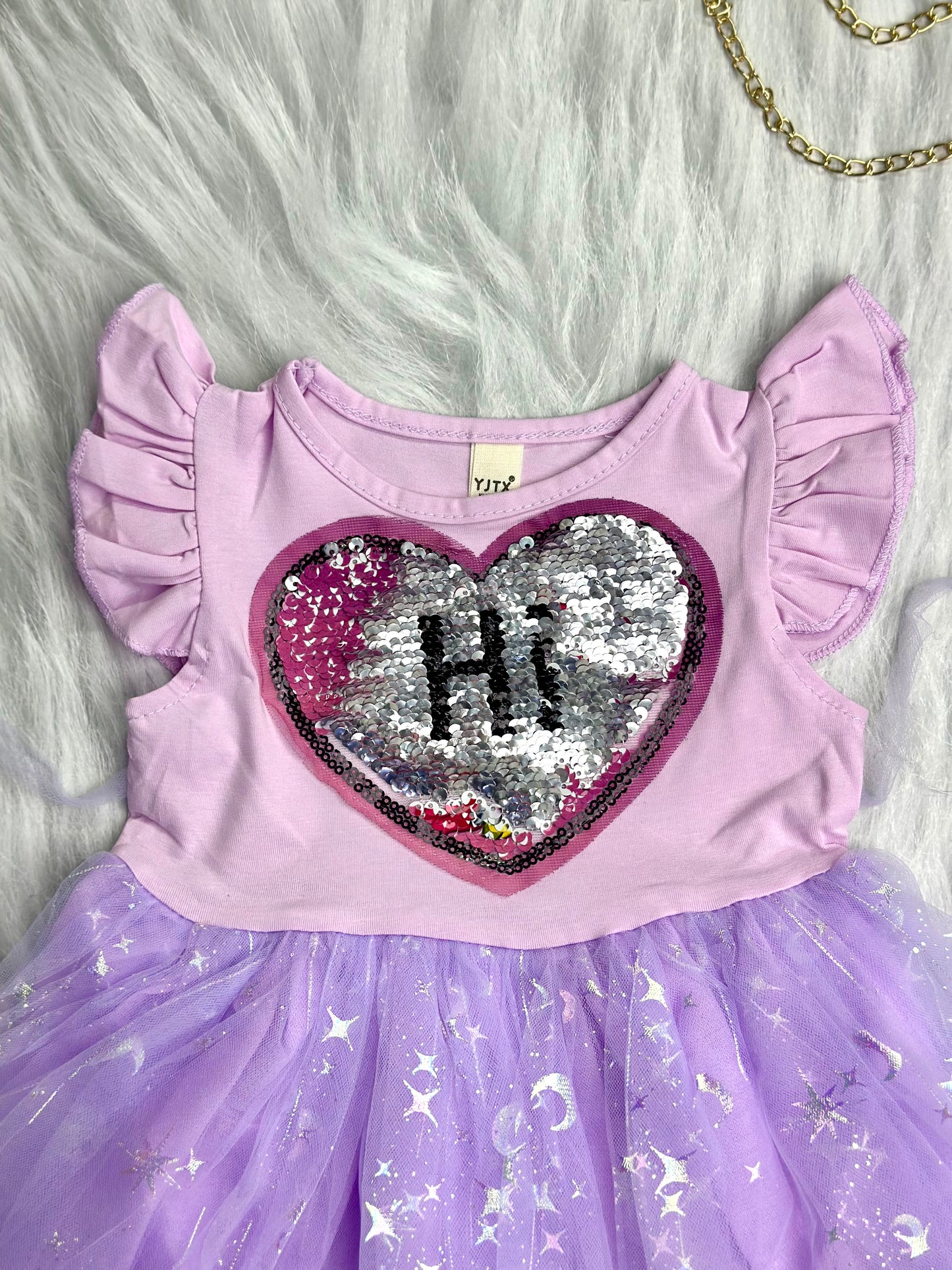 Purple dream frock dress for girls