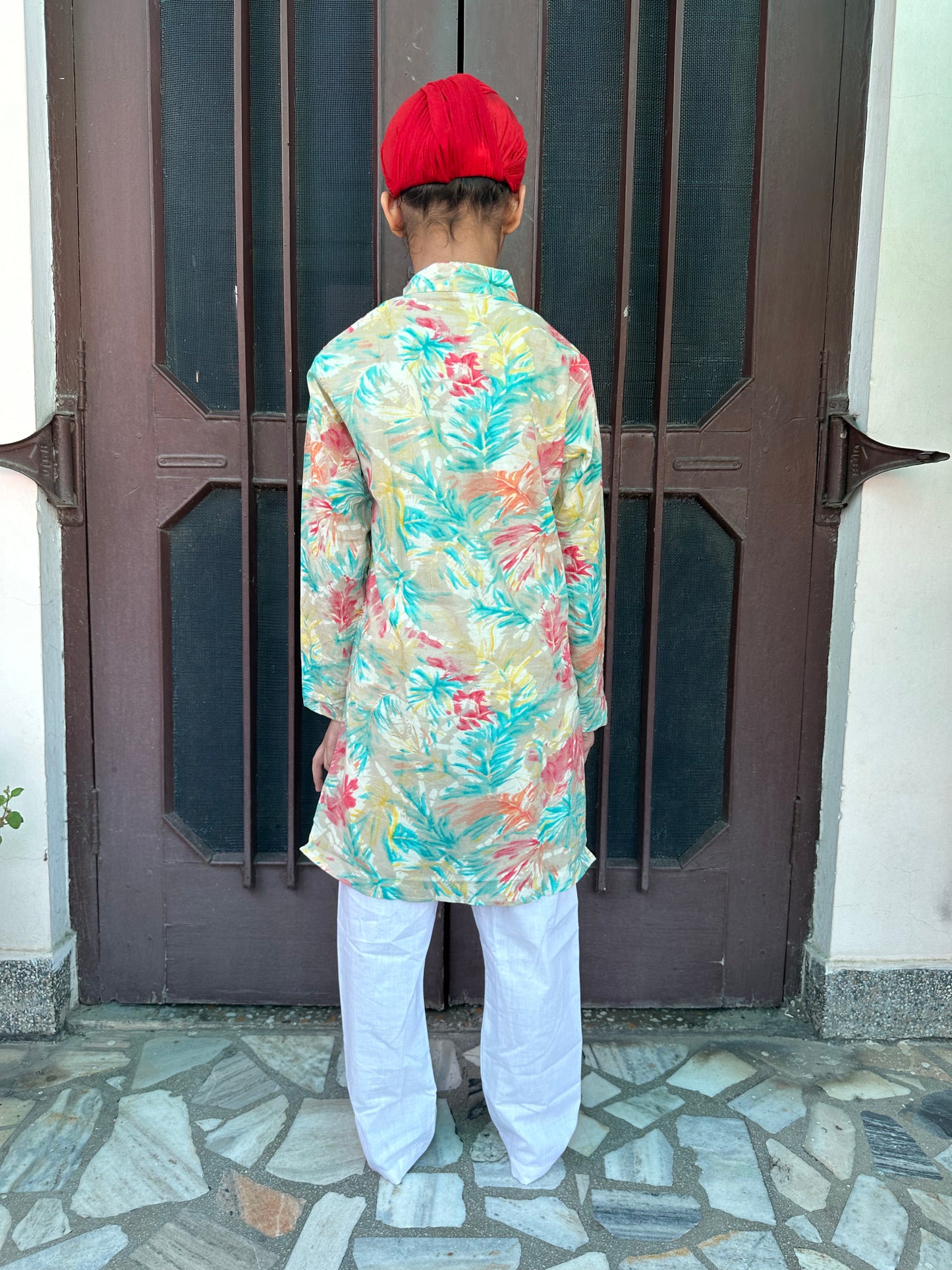 Elegant feather boys pure cotton kurta pyjama-age 1 to 18 years