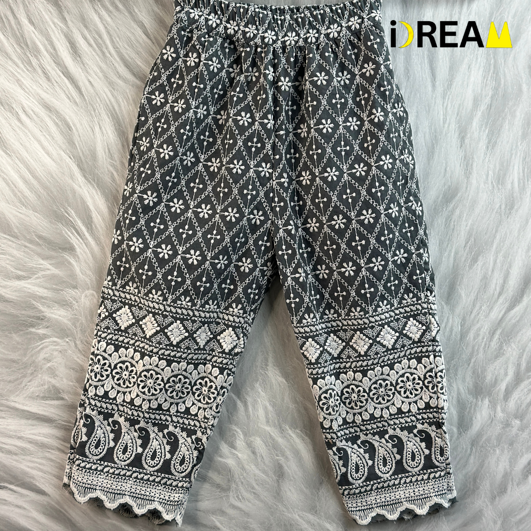 Chikankari coord set for girls-Age 1 to 16 years