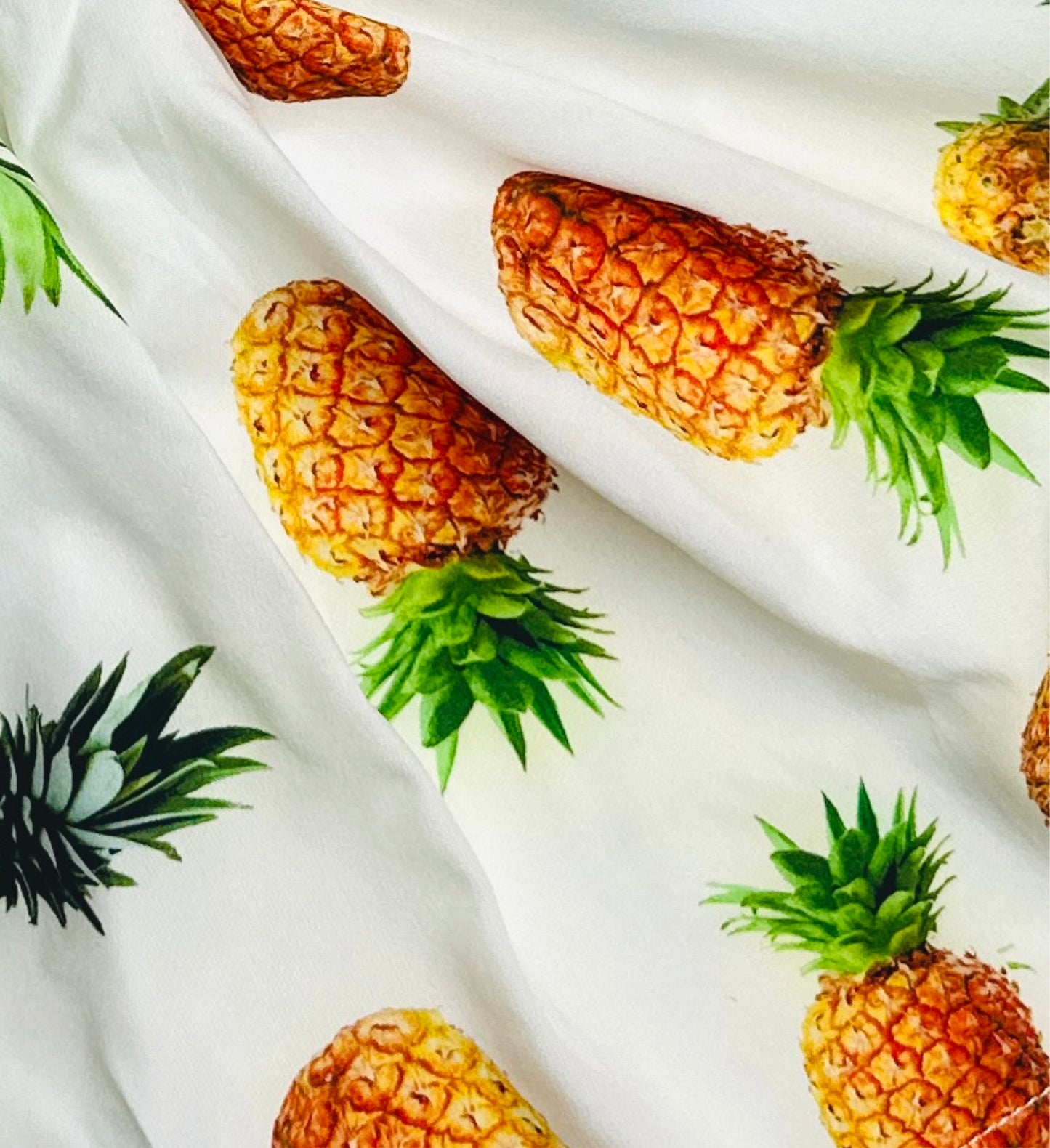 Pineapple skirt and crop top coord set for girls