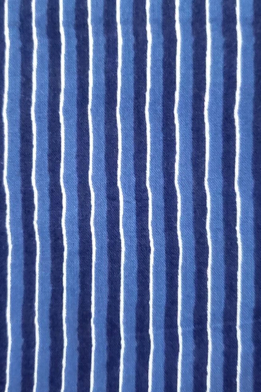 Blue Stripe Kids Pure Cotton Bag Nightsuit