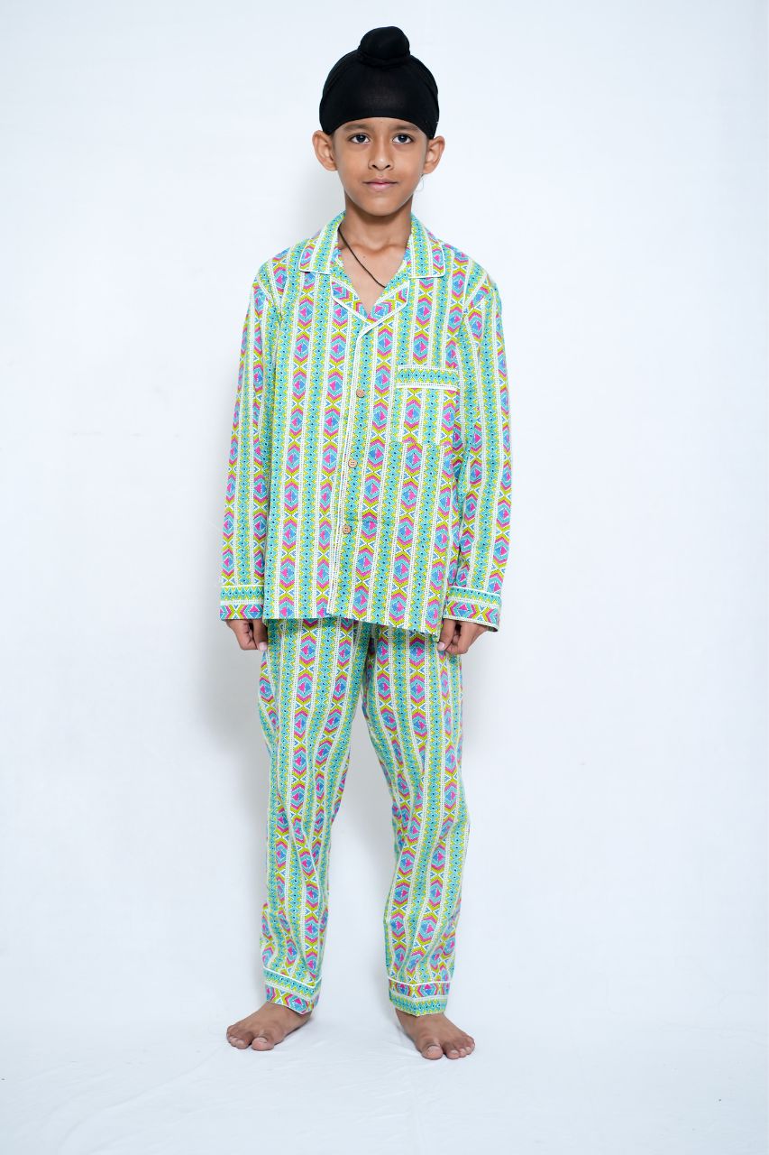 Color Lane Bag Premium Nightsuit For Kids