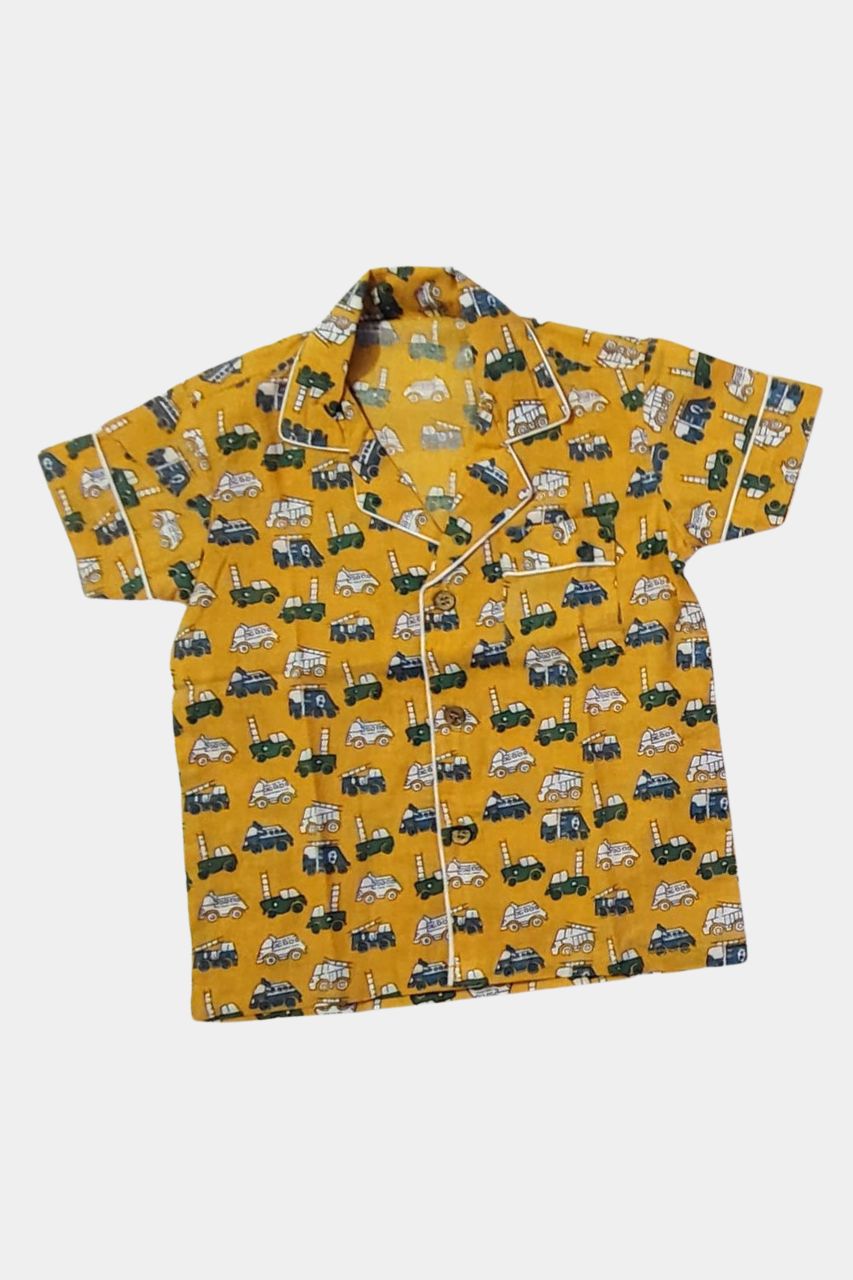 Firetruck Kids Pure cotton Bag Nightsuit