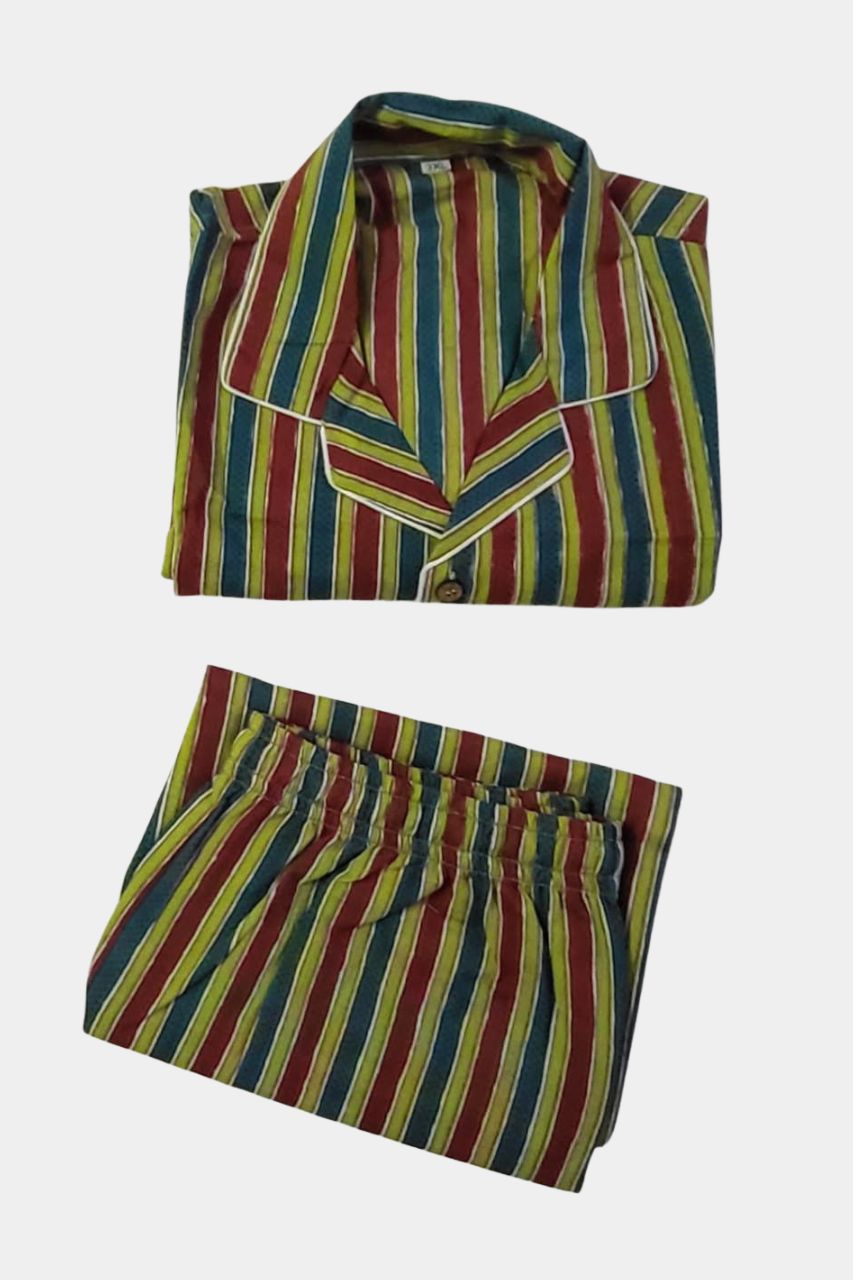 Candy Stripe Kids Pure Cotton Pure Cotton Bag Nightsuit
