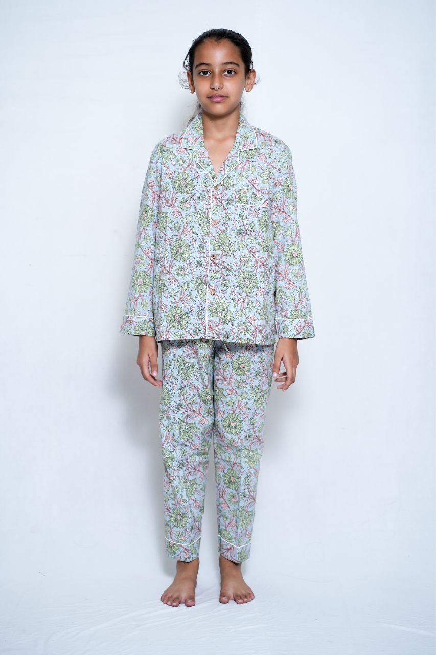 Garden Bliss Premium Nightsuit For Kids