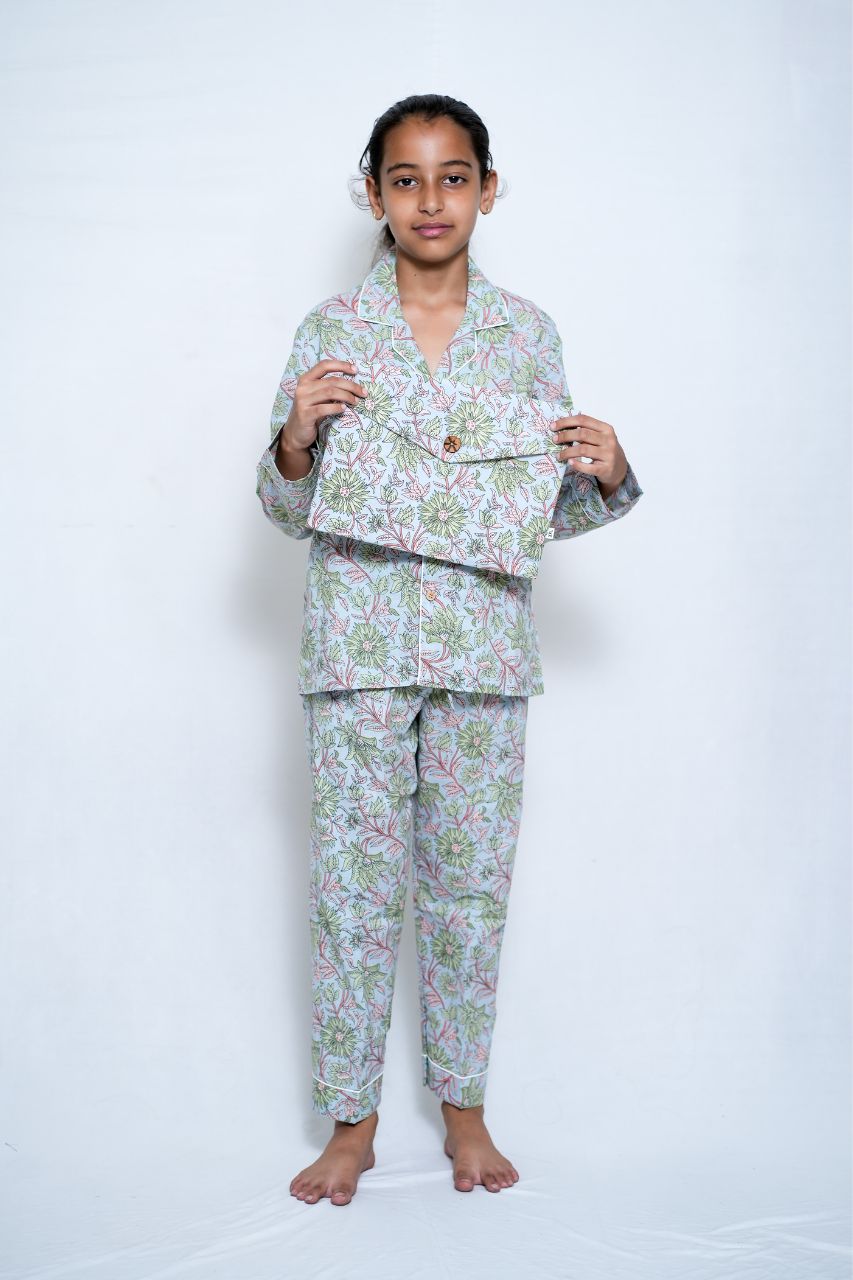 Garden Bliss Premium Nightsuit For Kids