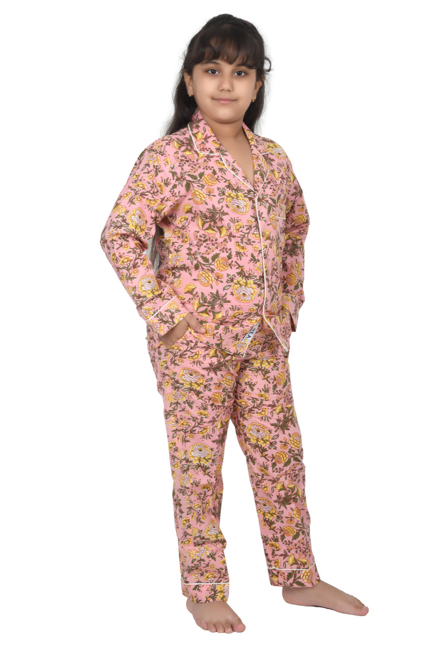 Sunset Flower Kids Bag Premium Nightwear