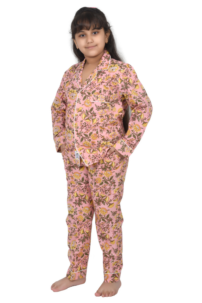 Sunset Flower Kids Bag Premium Nightwear