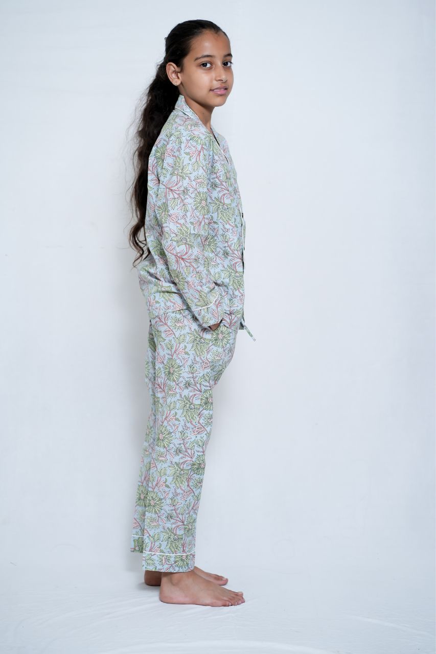 Garden Bliss Premium Nightsuit For Kids