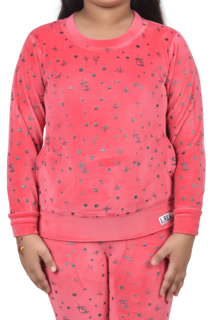 Pink Velvet Unisex Co-ord set