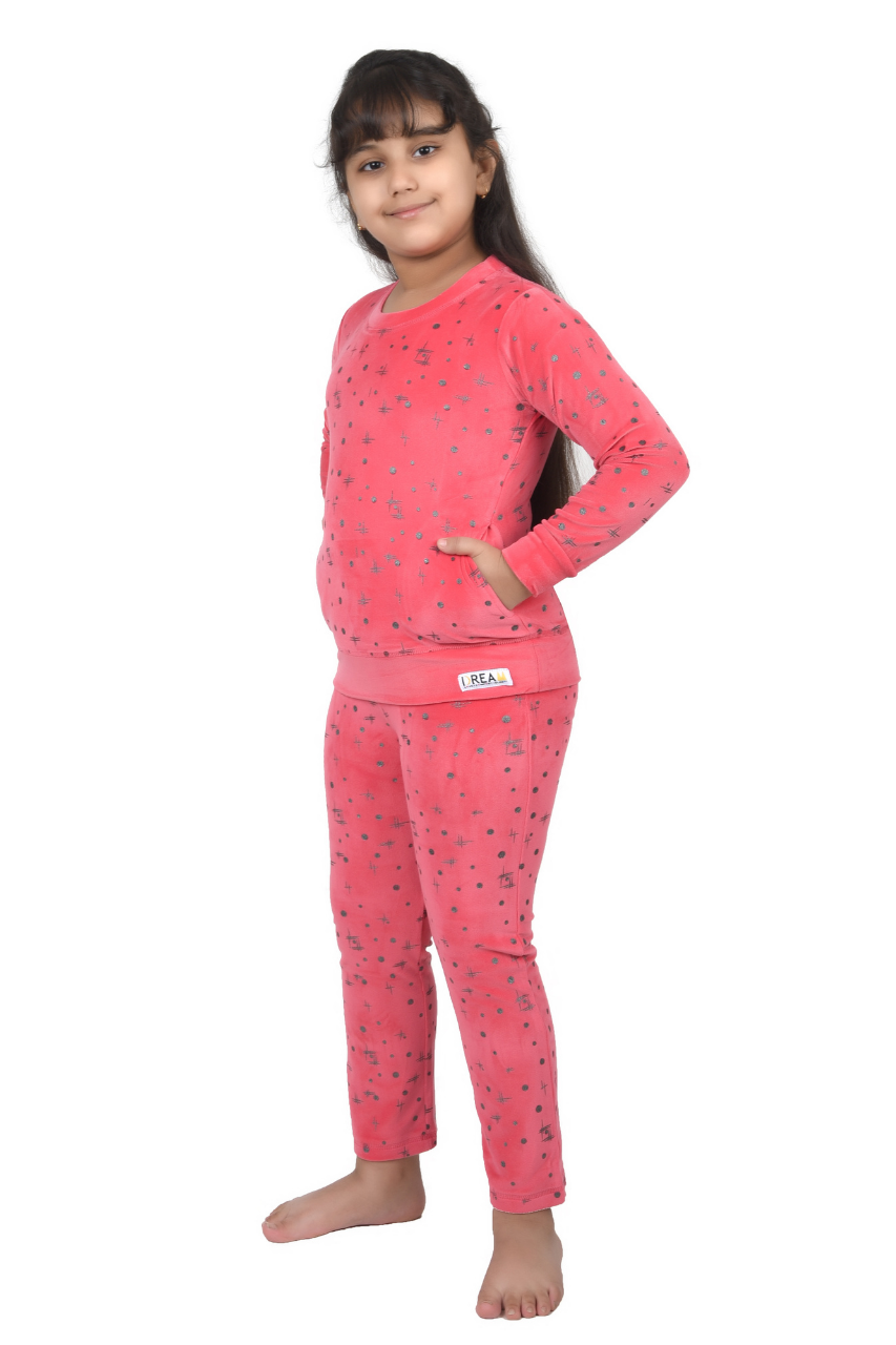 Pink Velvet Unisex Co-ord set