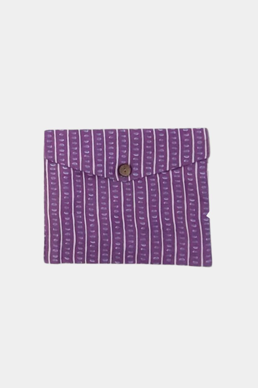 Purple White Stripe Kids Pure Cotton Bag Nightsuit