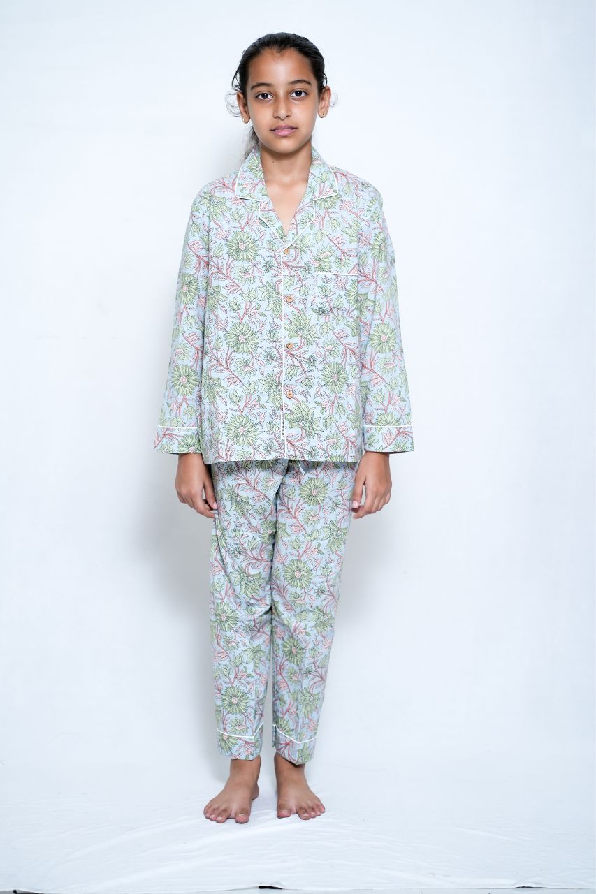 Garden Bliss Premium Nightsuit For Kids