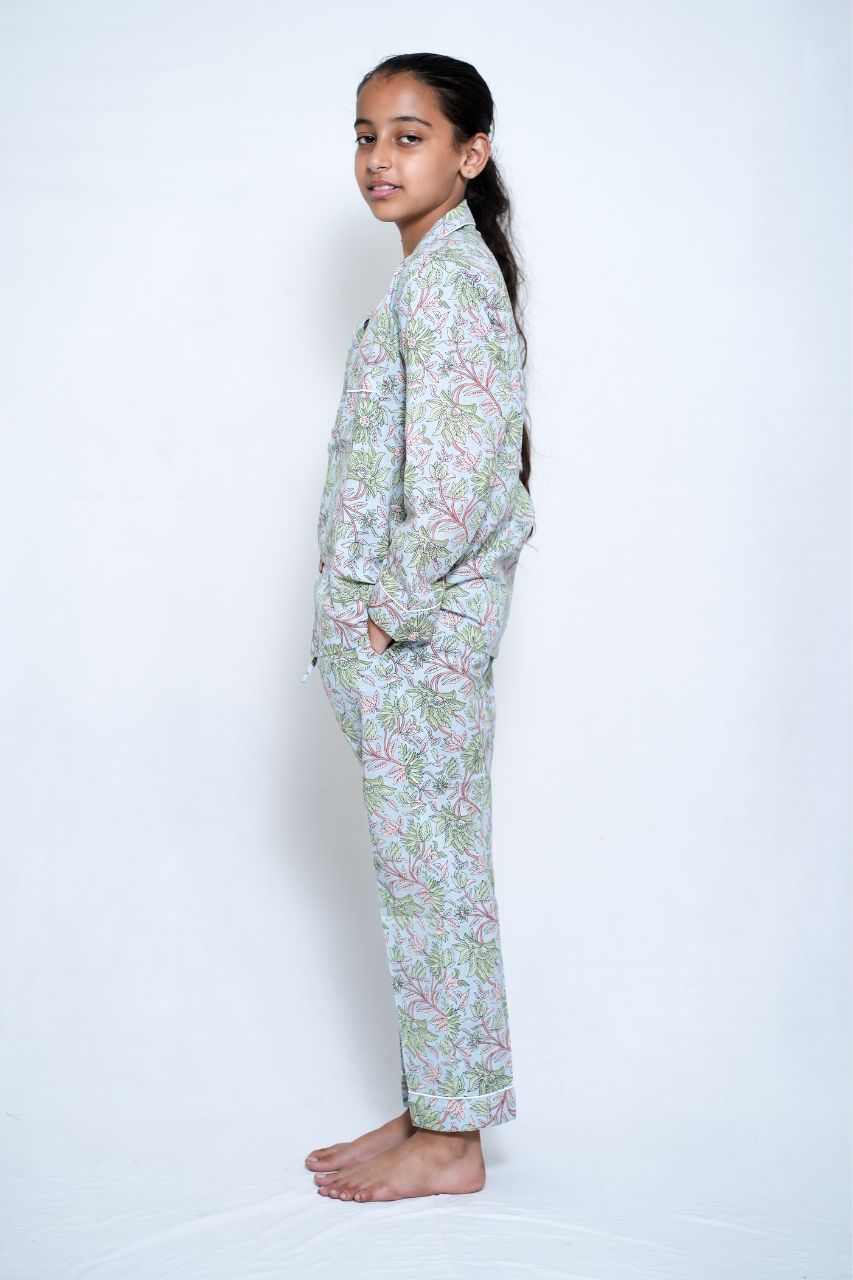 Garden Bliss Premium Nightsuit For Kids