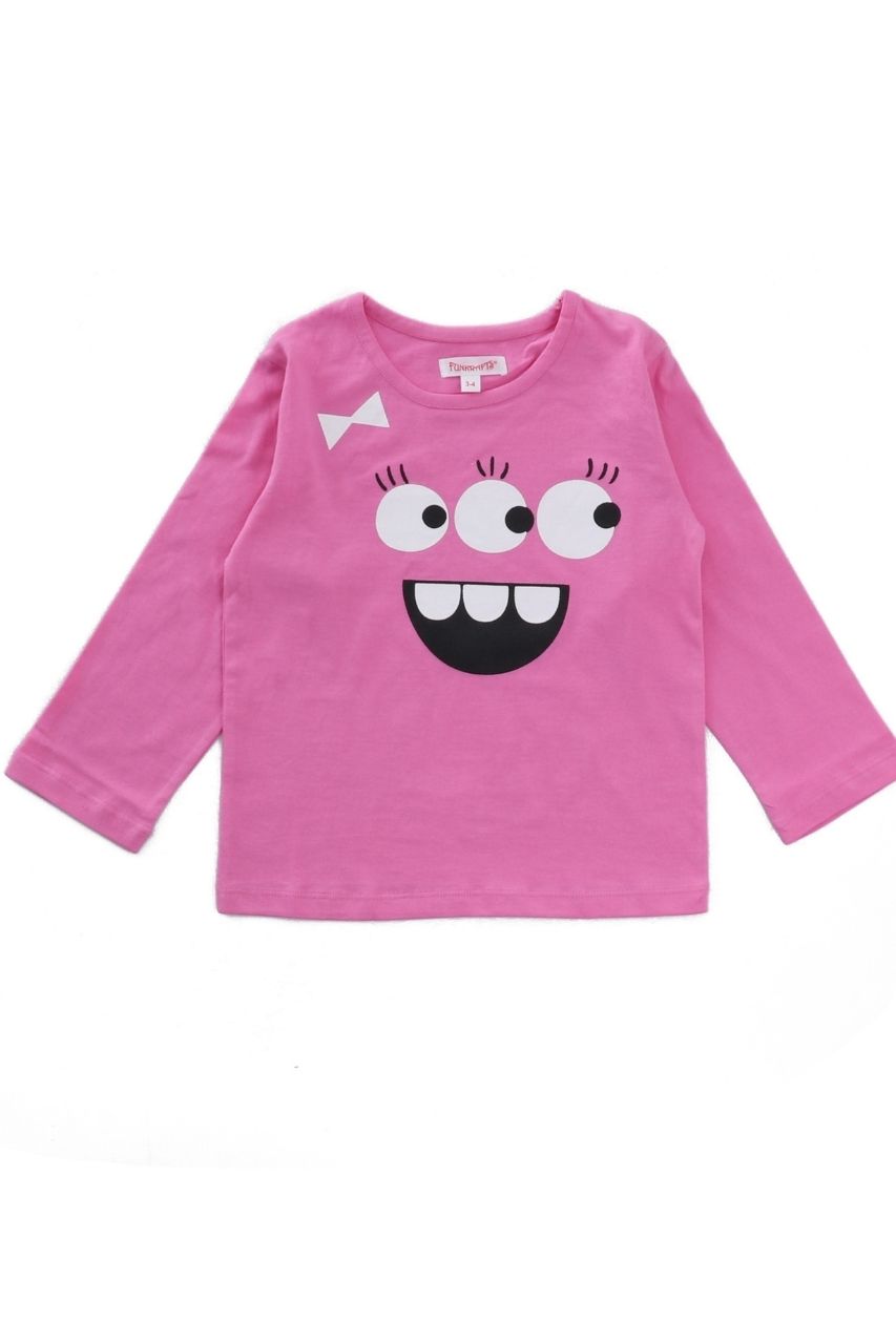 Pink Look Co-ord Set Nightwear-Full Sleeves