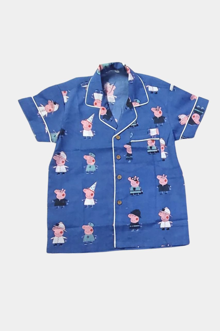Piggy Print Kids Pure Cotton Bag Nightsuit