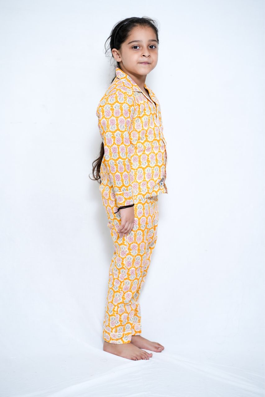I Am Pineapple Premium Nightsuit For Kids