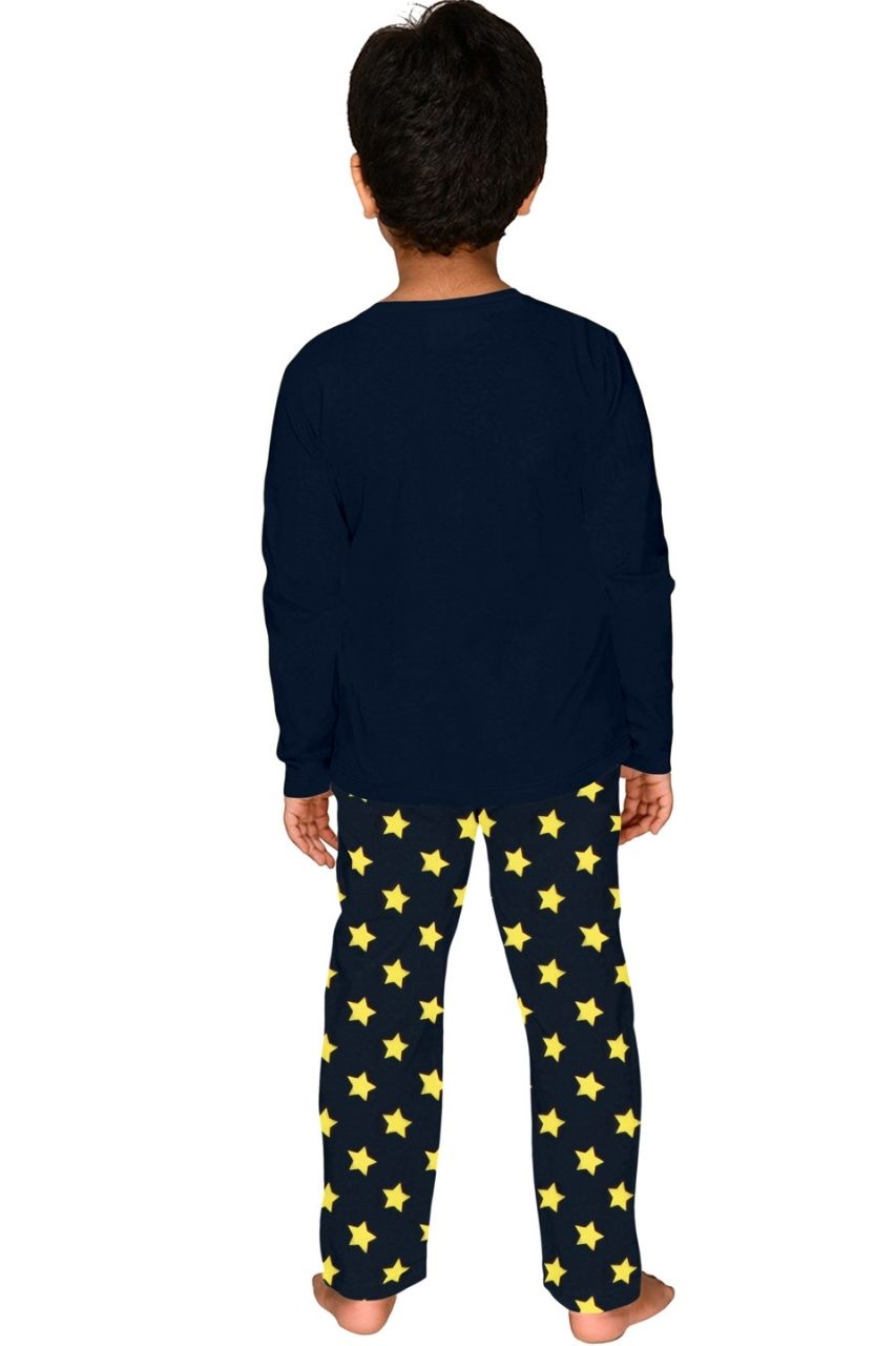 Moon Night Co-ord Set Nightwear-Full Sleeves