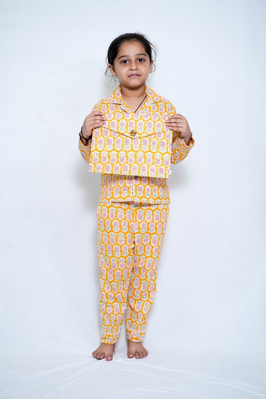 I Am Pineapple Premium Nightsuit For Kids