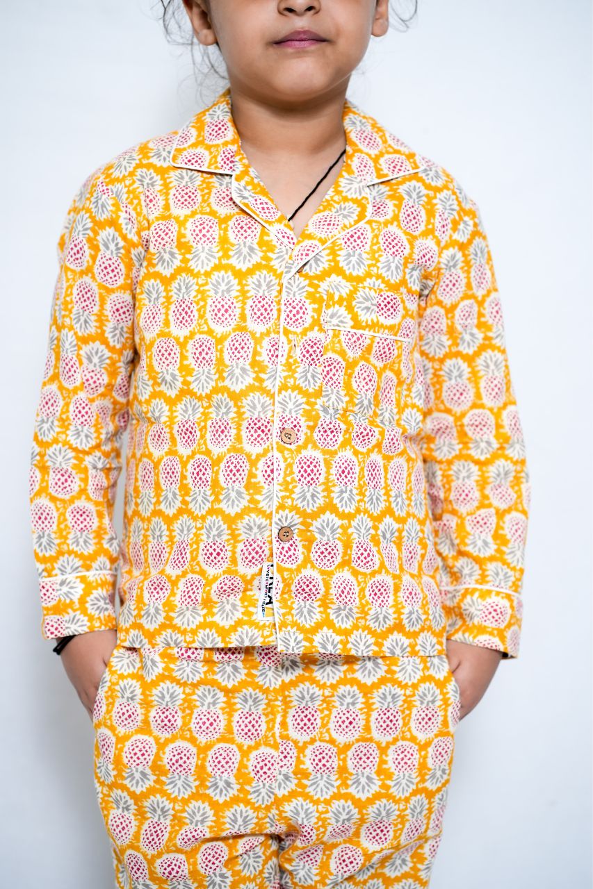 I Am Pineapple Premium Nightsuit For Kids