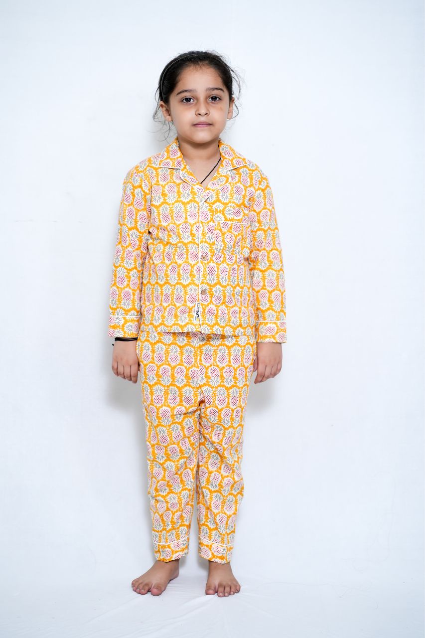 I Am Pineapple Premium Nightsuit For Kids