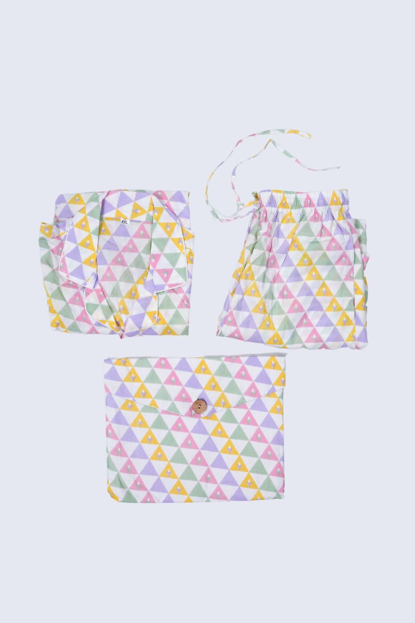 Trikona Bag Premium Nightsuit For Kids