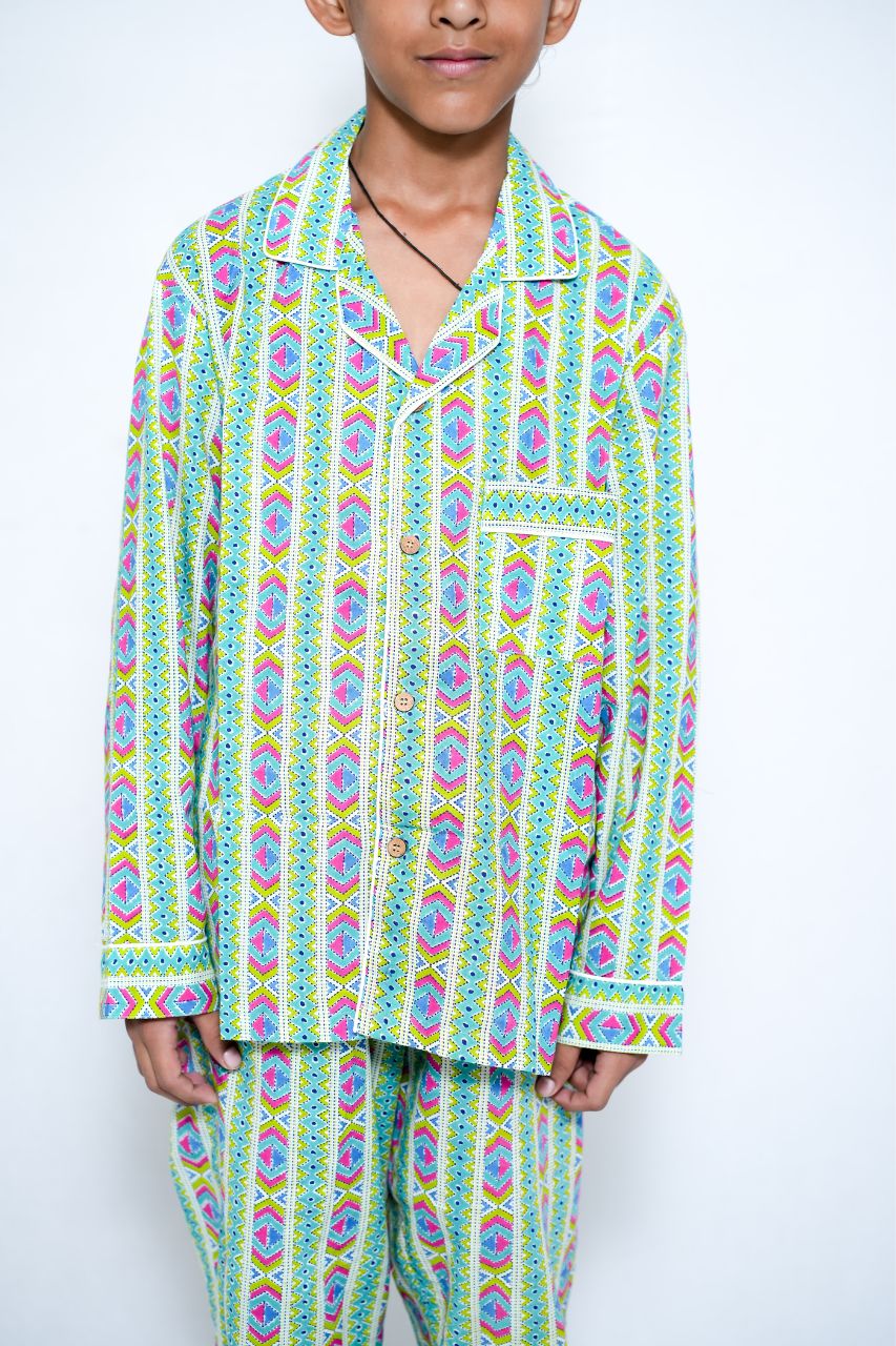 Color Lane Bag Premium Nightsuit For Kids
