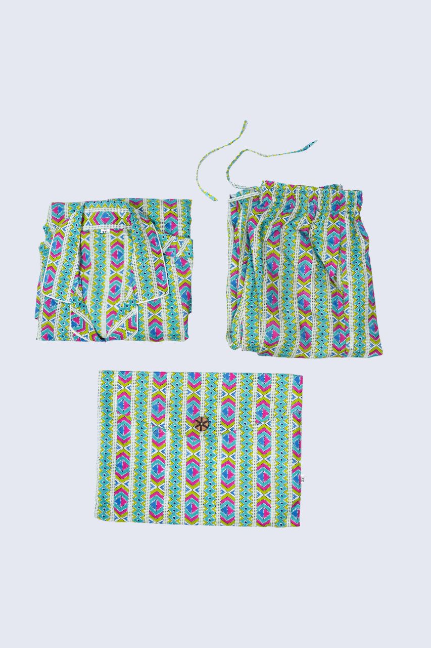 Color Lane Bag Premium Nightsuit For Kids