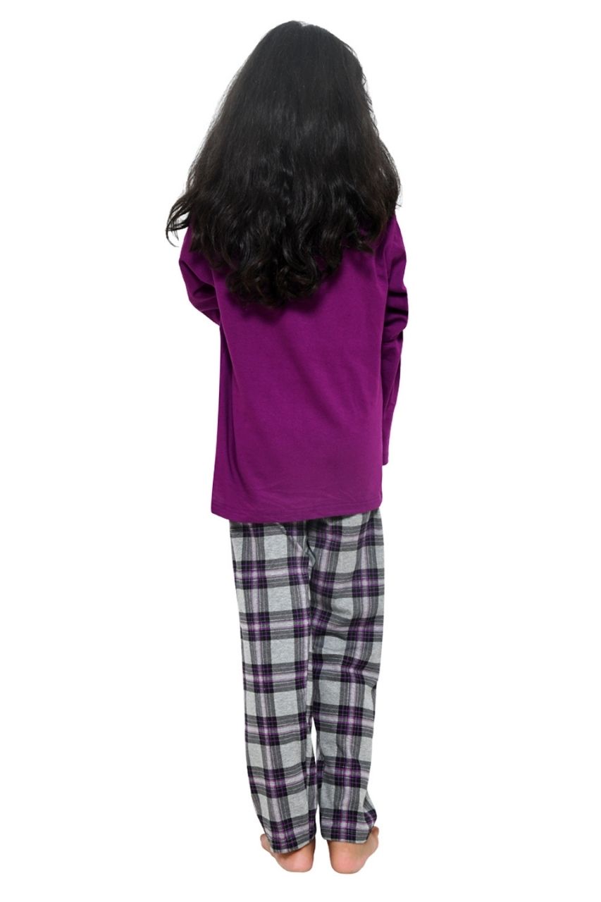 You Go Girl’ Purple Nightwear Set-Full Sleeves