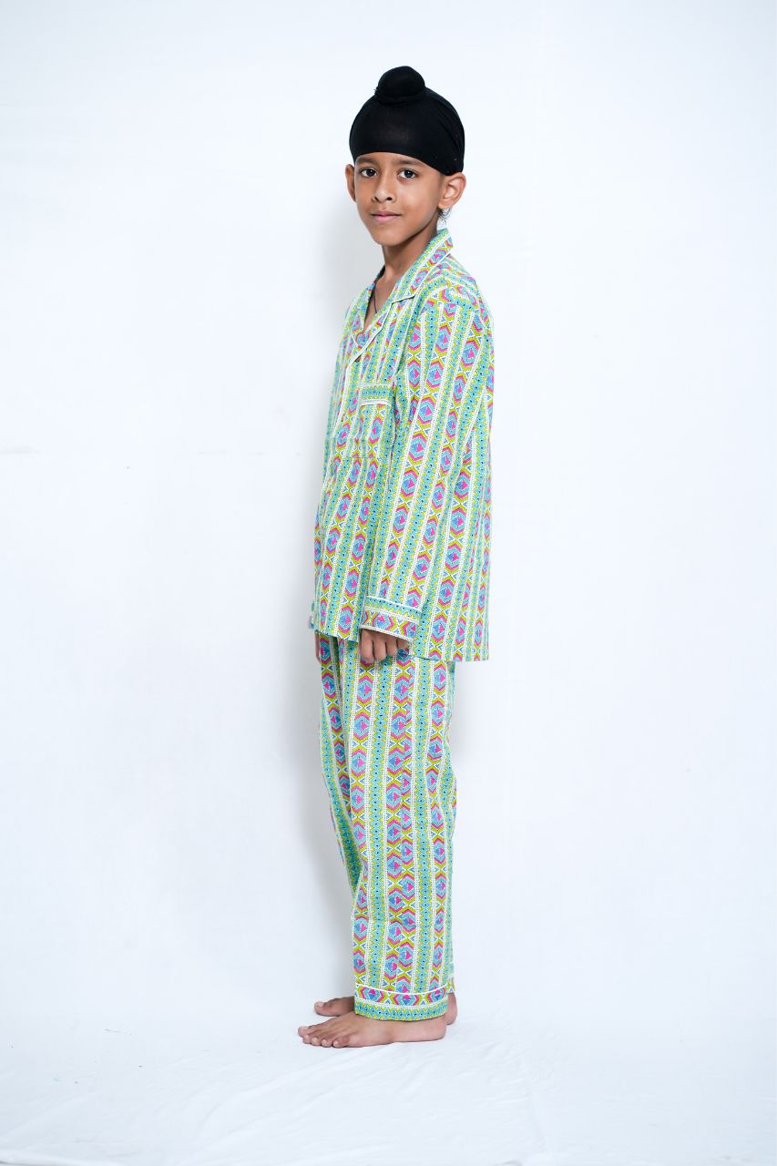 Color Lane Bag Premium Nightsuit For Kids