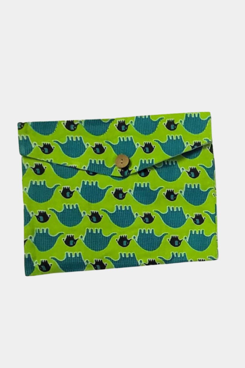 Green Blue Elephant Kids Pure Cotton Bag Nightsuit