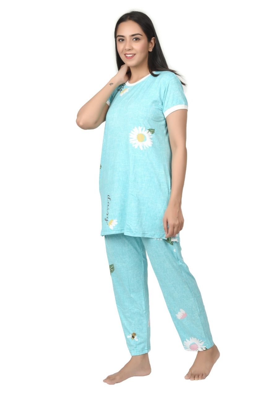 Dandelion top night suit